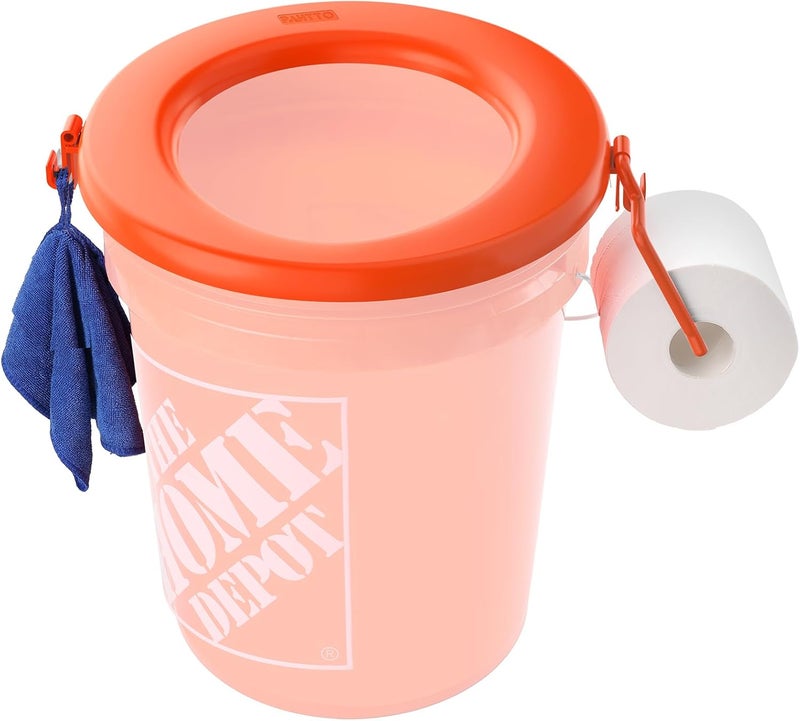 PAHTTO Bucket Toilet Seat, Portable Toilet Seat for 5 Gal Buckets, Camping Toilet Seat, Snap-on Toilet Seat for Outdoor, Camping, Hiking, Emergency, Car, Boat, RV Travel - Image 1